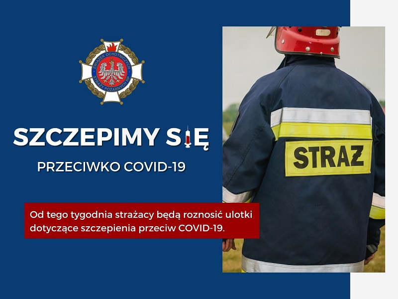 Informacja na temat akcji kolportażu ulotek przez jednostki OSP z gminy Jasienica.
