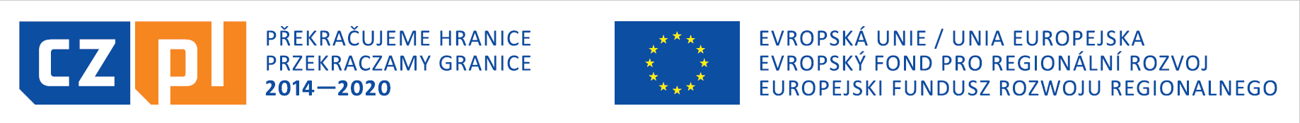 Logo Europejskiego Funduszu Rozwoju Regionalnego i Interreg V-A Republika Czeska – Polska